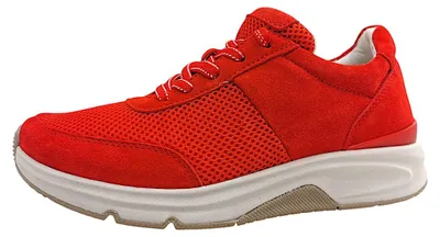 Image de Gabor Comfort : chaussures pour femmes, modèles à lacets, couleur rouge, style décontracté