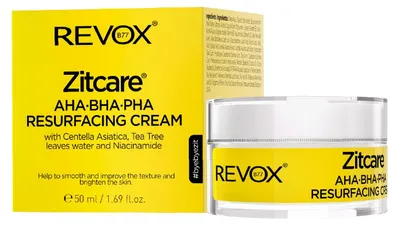 Imagen del producto de Crema exfoliante Revox Zitcare con AHA, BHA y PHA, 50 ml