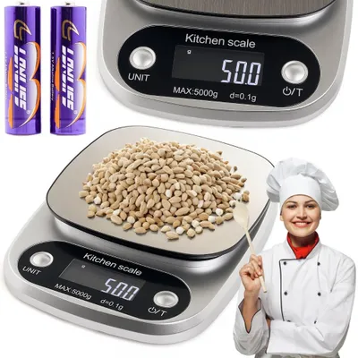 Produktbild von Präzise Küchenwaage LCD 5000G-Perfekt zum Kochen und Backen