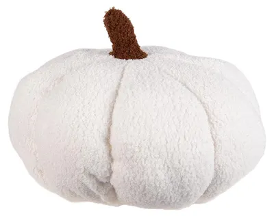 Immagine prodotto di Clayre & Eef Decorazione zucca Ø 30x18 cm in poliestere bianco