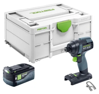 Produktbild von Festool TID 18-Basic Akku Schlagschrauber 18 V 180 Nm 1/4" + 1x Akku 5,0 Ah + Systainer - ohne Ladegerät