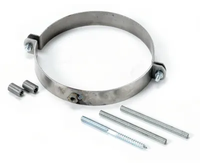 Produktbild von FIREFIX R150/SCH Rohrschellen-Set für Rauchrohre (Ofenrohre) mit 150 mm Durchmes