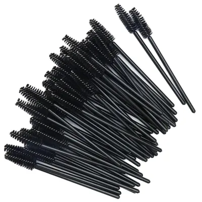 Produktbild von Augenbrauen- und Wimpernbürsten, 50 Einweg-Make-up-Werkzeuge, langlebiges Kunststoffmaterial, 20