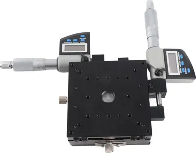 Produktbild von SEMXY100-AS Mikrometerplattform mit digitaler Anzeige, 100 x 100 mm, 0,002 mm Lineartisch