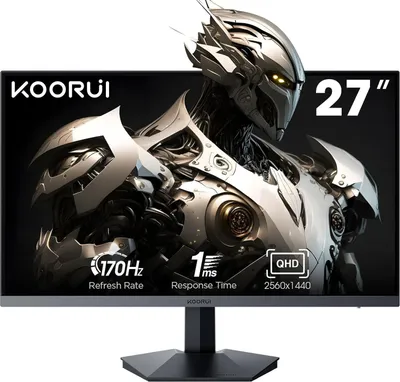 Produktbild von Koorui GN07, 68,6 cm (27"), 2560 x 1440 Pixel, Quad HD, LED, 1 ms, Schwarz