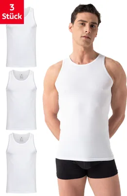 Produktbild von Burnell & Son Tank Top 3er Pack, Größe:S, 3er Pack Farben:weiß