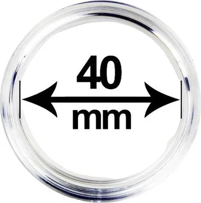Obrázek produktu pro Kapsle (pouzdro) na mince, vnitřní průměr 40 mm