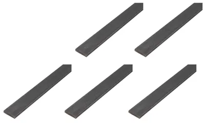 Obrázek produktu pro Alberts 5 ks ploché tyče, surová ocel, 20 x 4 mm, délka 2 m