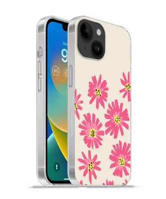 Produktbild von MuchoWow® Handyhülle Schutzhülle Hülle für Apple iPhone 14 - Softcase Blumen - Muster - Minimalismus Silikon Softcase Handy Hülle - Mobiltelefonhülle