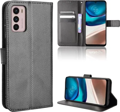 Zdjęcie produktu dla Pokrowiec König Design kompatybilny z telefonem Motorola Moto G42 ze skóry syntetycznej - Etui na telefon komórkowy czarne