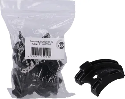 Image de westphal Guide câble Bowden 842/02, pour 2 fois au pédalier, noir (paquet de 25)