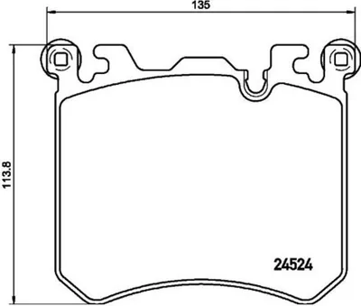Produktbild von HELLA Bremsbeläge Satz Vorne Bremsklötze für BMW X5 (E70) 8DB 355 020-431