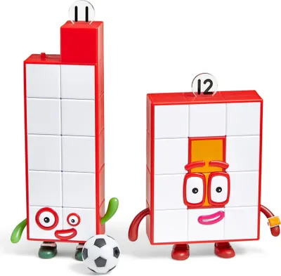 Numberblocks Figuren Set 1-5 - Offizielle Lernspielzeuge Mit Beweglichen Armen