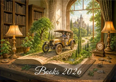 Image de raxxa Calendrier mensuel premium Books 2026 paysage DIN-A4