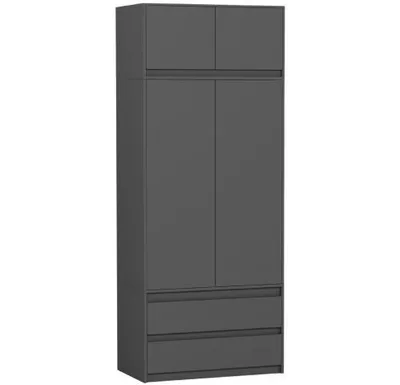 Obrázek produktu pro Skříň šatna s nástavcem 90x234 cm FRAMIRE B-9-NTIP antracit