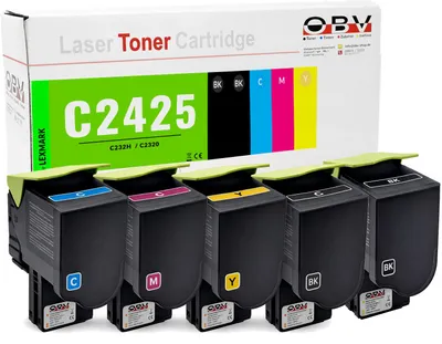 Produktbild von Kompatibler Toner C232HK0/HC0/HM0/HY0 für Lexmark, 5er Set
