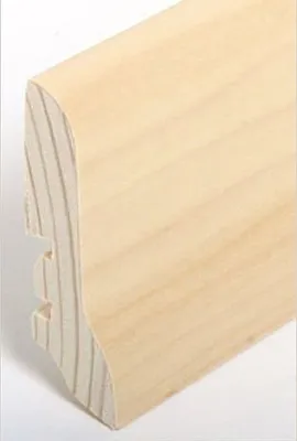 Produktbild von Sockelleiste Echtholzfurnier 20 x 60 x 2500 mm Ahorn Echtholzfurnier Fußleiste furniert by PROVISTON 12.5 Meter | 5 Stück