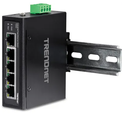 Produktbild von TRENDnet TI-E50 Industrial Fast Ethernet DIN-Rail Switch 5-Port