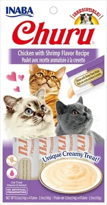 Immagine prodotto di Churu Cat Pollo al gusto di gamberetti 4x14g