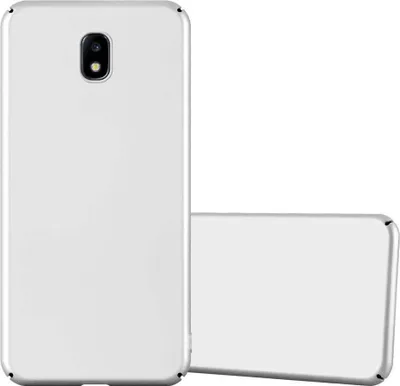 Produktbild von Cadorabo Hülle für Samsung Galaxy J7 2017 Schutzhülle in Silber Hard Case Handy Hülle Etui