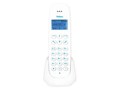 Zdjęcie produktu dla Profoon PDX-300BW - Telefon DECT z 1 słuchawką, niebieski