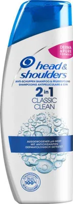Zdjęcie produktu dla head&shoulders® 5508353005 head&shoulders® CLASSIC CLEAN 2-IN-1 Shampoo & Spülung 250 ml
