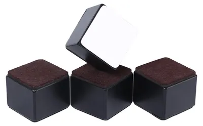 Obrázek produktu pro Omgoods – Sada 4 podstavic pod postel o výšce 1.5 inch, vhodné pro nábytek, s robustní ocelovou konstrukcí