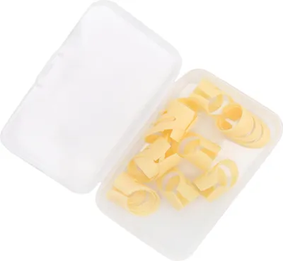 Zdjęcie produktu dla 12PCS Finger Pick Finger Pick Guitar Finger Pick Guitar Fingertip Protectors String Instrument Picks Chronią palce przed bólem (4L+8M)