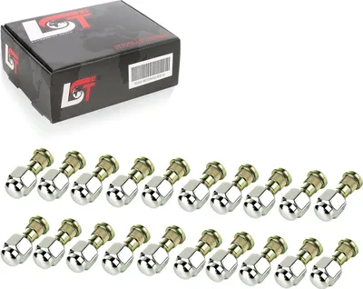 Produktbild von 20x Rändelbolzen mit Radmutter M12x1,25 x 46mm für NISSAN INFINITI I30