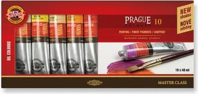 Obrázok produktu pre Olejové farby Koh-i-noor PRAHA set 10 x 40 ml