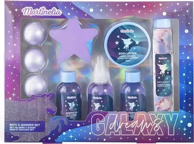 Produktbild von MARTINELIA | Súprava do kúpeľa Galaxy Dreams - 8 kusov - Ovocné vône - Ideálne pre deti