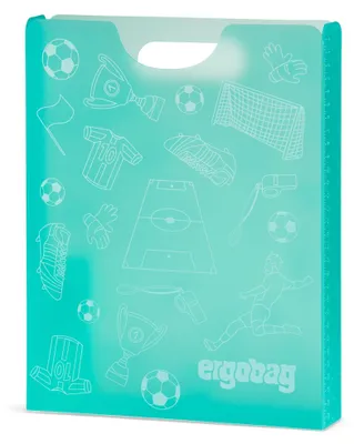 Produktbild von ergobag Heftebox DIN A4-Format Linealprint Fußball