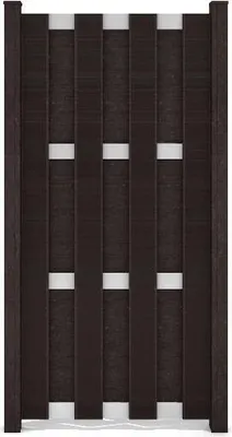 Produktbild von GroJa Fertigzaun Hochkant 84,3 x 180 x 3,2 cm Anthrazit