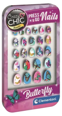 Produktbild von Clementoni Crazy Chic 18156, Nagel-Tattoo-Set für Kinder, 6 Jahr(e), Mehrfarbig