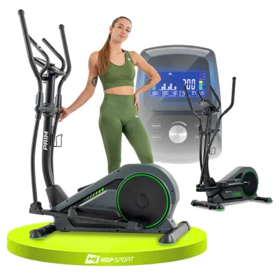 Produktbild von Hop-Sport HS-120C Prim Crosstrainer für zuhause - App kompatibel, 12 Programme, 32 stufiger Magnetwiderstand, Höhenverstellung