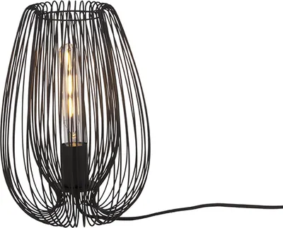 Produktbild von Leitmotiv - Tischleuchte Lucid - Schwarz - 33x22cm Tischlampe - Nachttischlampe, Wohnzimmer, Schlafzimmer