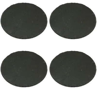 Image de Set de 4 assiettes en ardoise Assiettes de service Ø 20 cm