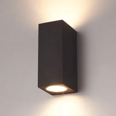 Image de HOFTRONIC - Applique murale LED dimmable IP65 2x GU10 Noir up&downlight