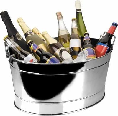 Image de Seau A Champagne Ovale â€" 27l â€" 53 X 38 Cm - Lacor Ld