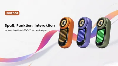 Produktbild von Loopgear LoopDot – Die erste Taschenlampe mit Pixel-Display und Spielspaß farbe