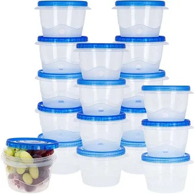 Obrázok produktu pre Sada 3 plastových nádob, 550 ml, farebné, obdĺžnikové, so skrutkovacím viečkom