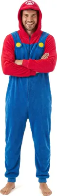 Produktbild von Super Mario Fleece-Onesie für Erwachsene, Größe XL