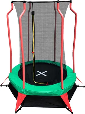 Produktbild von Kindertrampolin Happy Jump Ø 140cm Sicherheitsnetz Indoor & Outdoor
