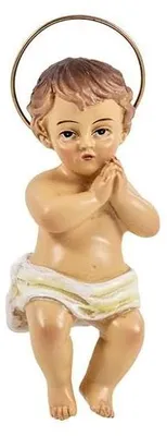 Produktbild von DRW Miniaturfigur Jesuskind aus Kunstharz, handbemalt, 5 x 2 x 10 cm