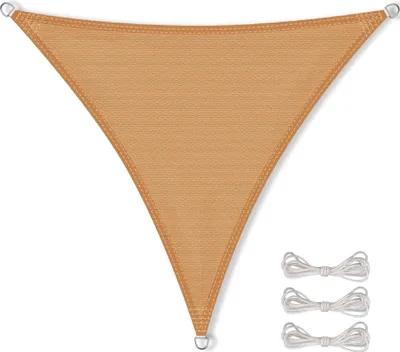Produktbild von Sonnensegel HDPE Dreieck 3x3x3 sandbeige High Density Polyethylen 185g/m²