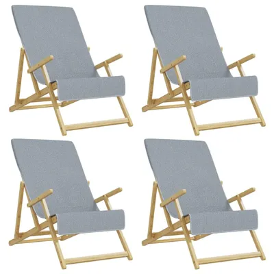 Produktbild von Strandtücher 4 Stk. Grau 60x135 cm Stoff 400 GSM