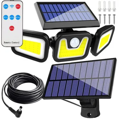 Obrázok produktu pre Verk 12324 Solárne 171 COB LED osvetlenie s PIR čidlom pohybu