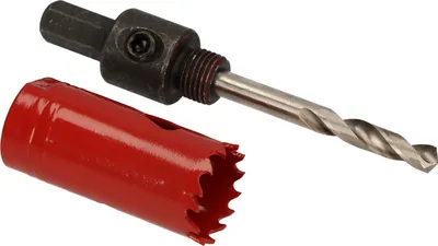 Produktbild von Lochsäge 24 mm HSS mit Zentrierbohrer Lochfräse Bohrkrone Lochkreissäge
