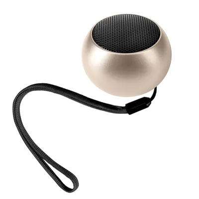 Produktbild von Moxie, Bluetooth Mini-Lautsprecher 3Std. Batterielaufzeit Kompaktes Design, Gold