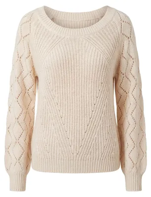 Immagine prodotto di Maglione da donna ALEIDA - beige, taglia XXL